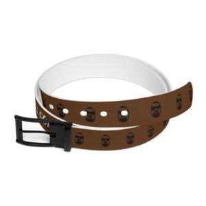 Stylish Graphic Belt with Face Design - Perfect for Casual Outfits