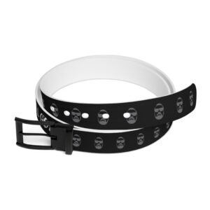 Stylish Black Graphic Belt with Iconic Design - Perfect for Everyday Wear